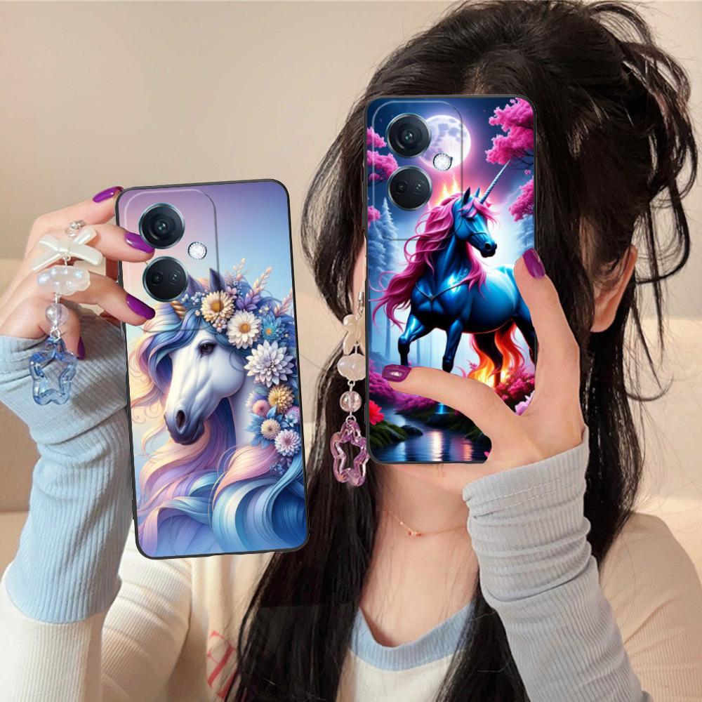 Fantasy Unicorn Mobile Phone Case for OPPO Find X9 X8 X7 X6 X5 X3 X2 Plus S Pro Ultra Lite Colorful Printing Cover Luxury Cover