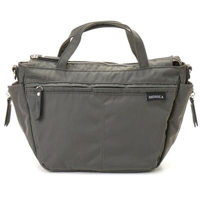 Monica Side Zip Tote Bag MONI02703 Dark Gray 2-Way (15)