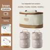 304 Stainless Steel Multi-Layer Insulated Lunch Box - Portable Bento for Students & Office Workers
