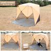 Cube-shaped sunshade, folding tent, sun shelter, 200cm, HK015 (sand khaki)