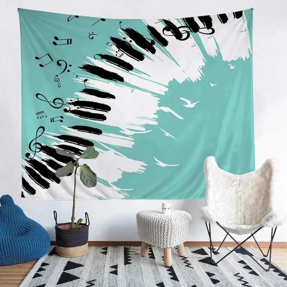 

Music Guitar Tapestry Rock Music Musical Instruments Note Tapestry Wall Hanging Decor for Kids Boys Girls Bedroom Living Room 74x94cm(29x37in)