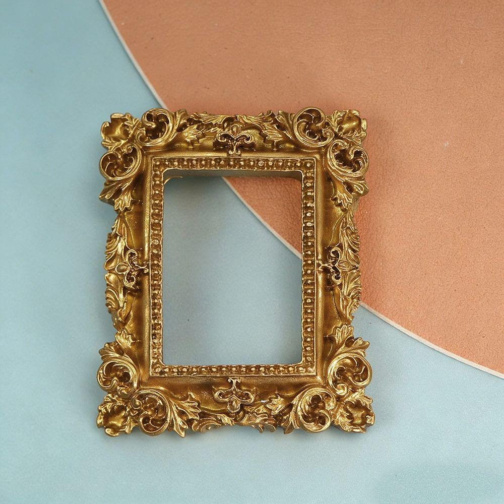 Vintage Resin DIY Shadow Box Frame Gold DIY Memory Display Frames Wedding Photo Display Frames Photography Background Decoration