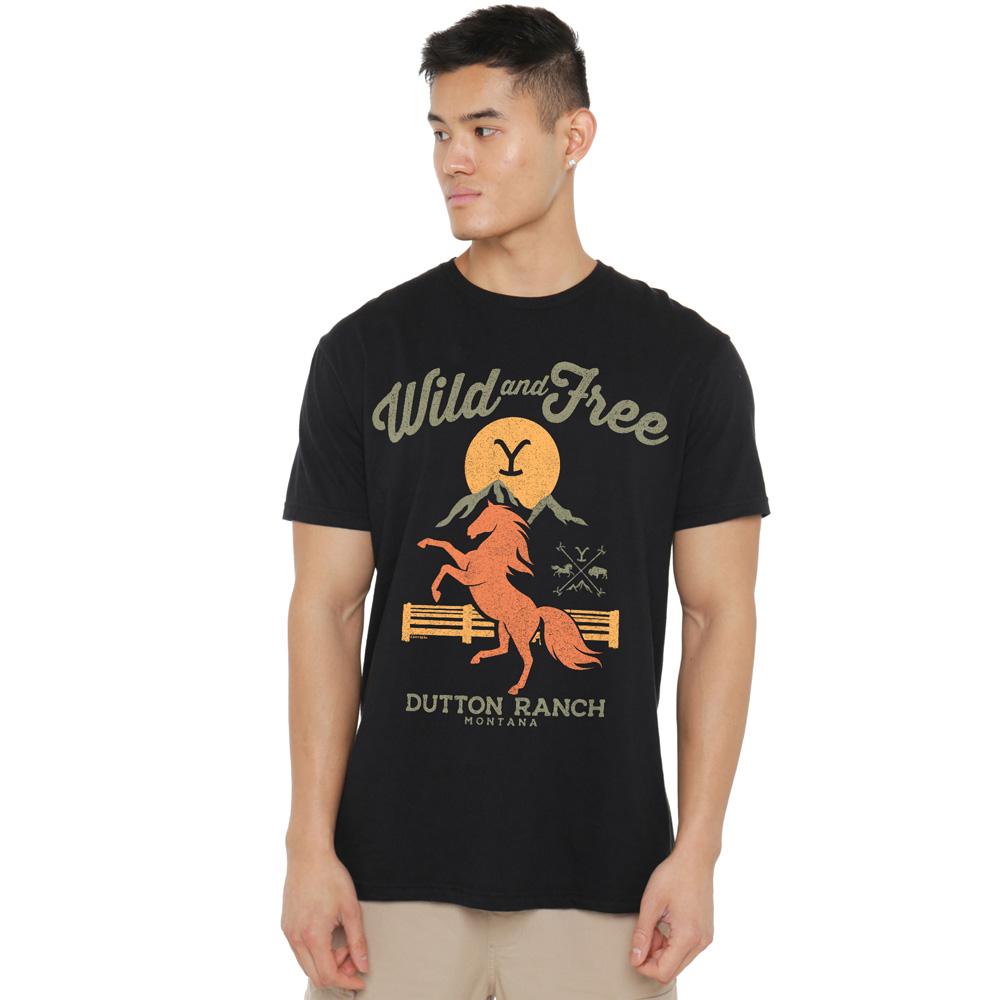 Yellowstone Mens Wild & Free T-Shirt