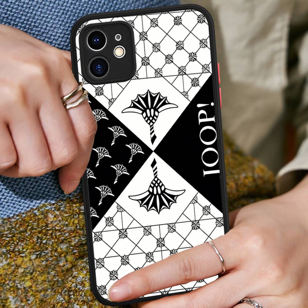 Luxury Fashion J-Joop For IPhone 15 16 Pro Max 11 12 13 14 XS XR X Plus 16E Matte Translucent Phone Cover