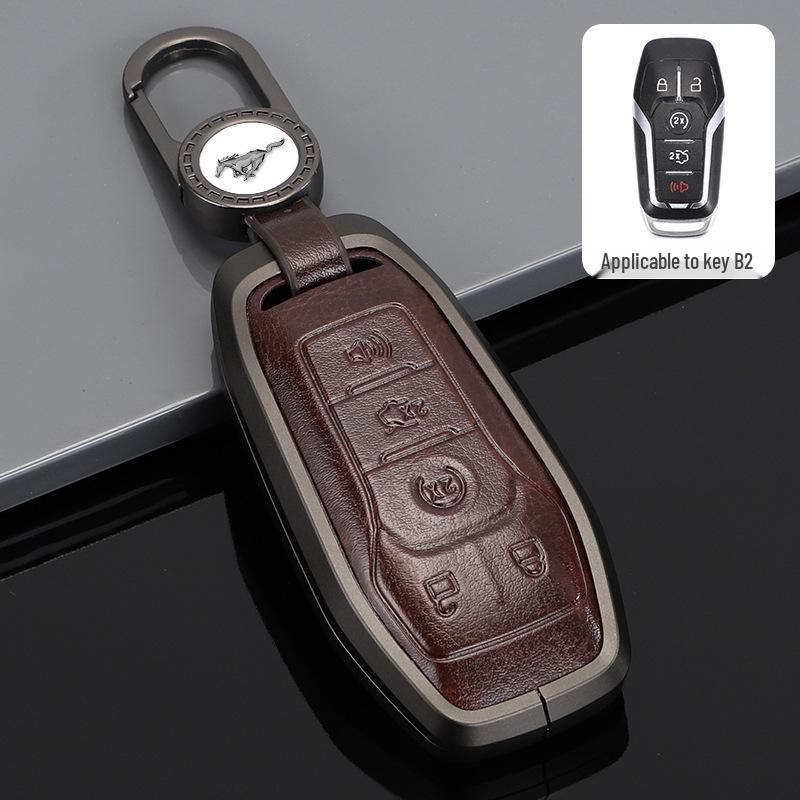Metal Protective Key Shell for 2015-2017 Ford Mustang - Unisex Design