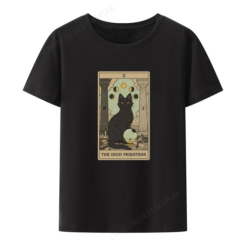 the High Priestess Graphic T-shirts Funny Print Tee T-shirt Men Casual Hipster Mens Clothes Cam