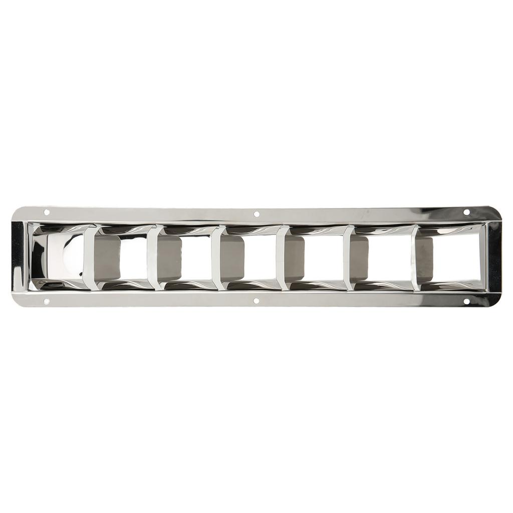 Marine Vent Grill Cover 304 Stainless Steel Louver 7 Slots for Extractors Air Conditioning Units Kitchen Fan