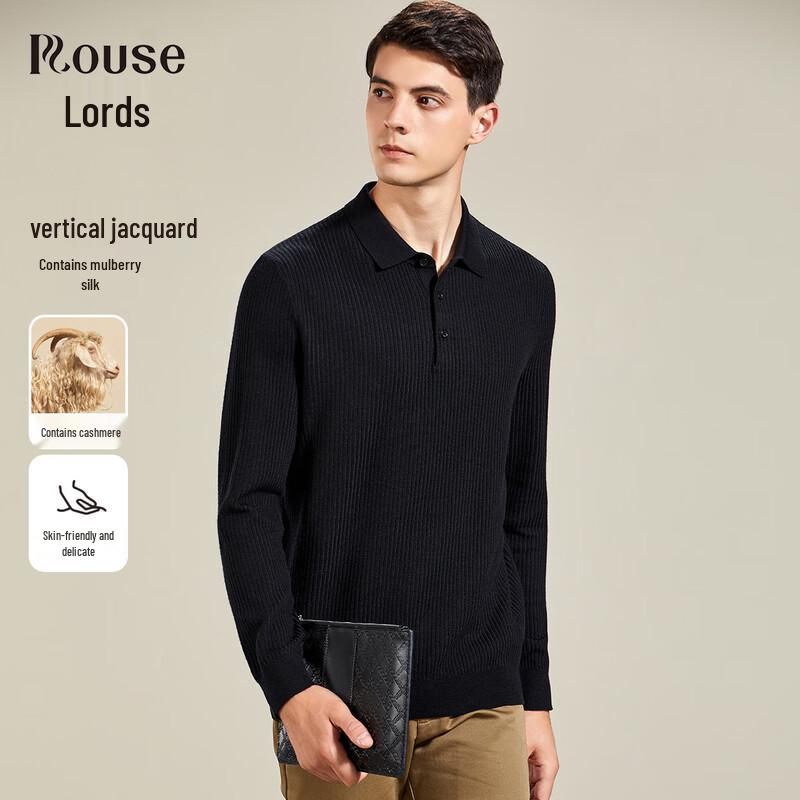 Men s Cashmere & Silk Blend Polo Sweater 50