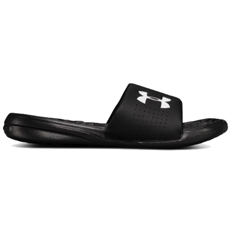 Under Armour Playmaker Fixed Strap Durable Comfortable Soft Cushioning Slide Sandals Men Sandals Black 3000061-001