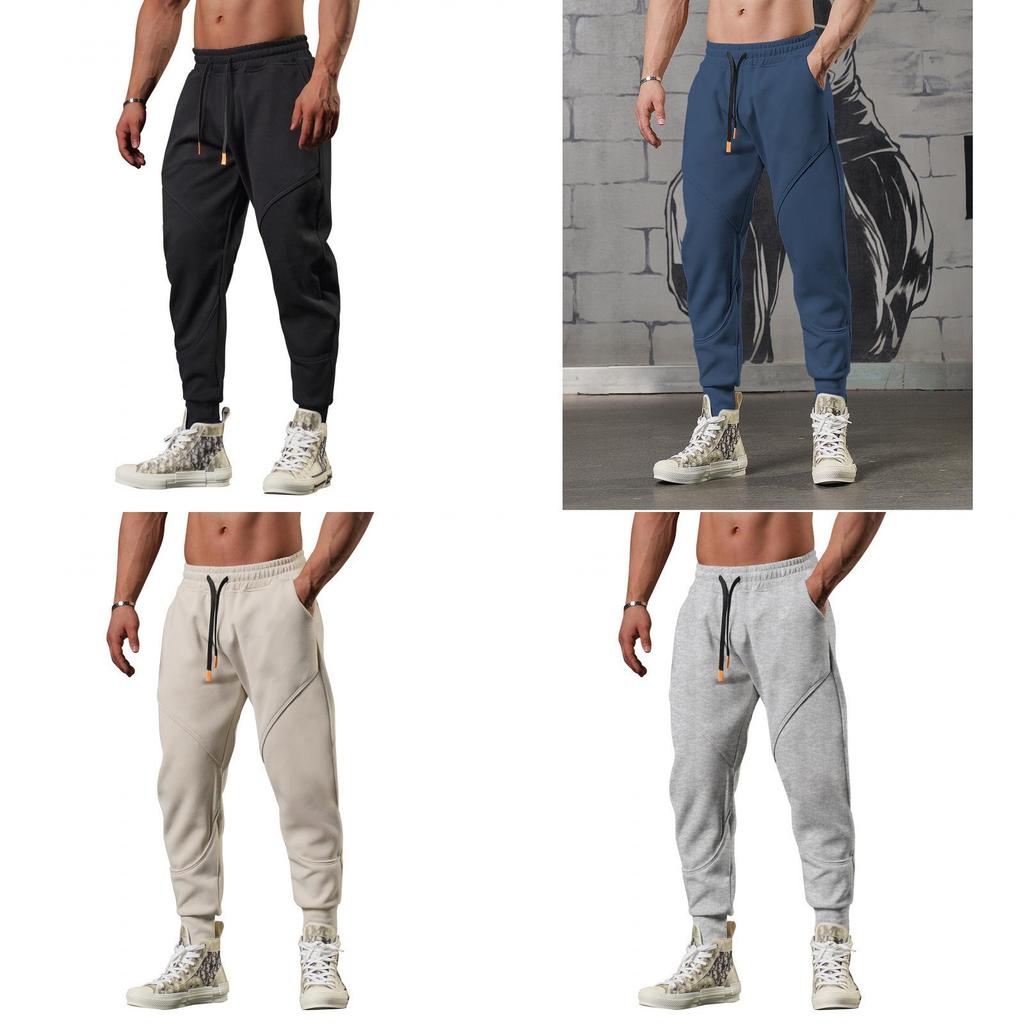 Sport Casual Pants Men With Stretch Fabric For Running And Gym Training