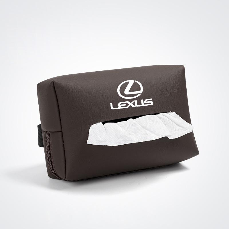 Car Tissue Box Leather Paper Towel Storage Bag Accessories For Lexus F-SPORT ES RX NX LS UX LM LX GX LC RZ IS CT GS RC HS SC TX