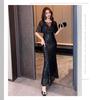 New High-end Tassel Bright Fishtail Banquet Elegant Temperament Noble Party Host Party Dress Woman