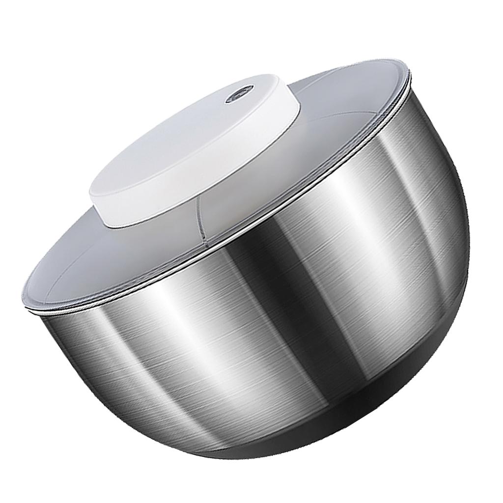 Elektrická velká odstředivka na salát Nerezová ocel 4500 ml Účinná odstředivka na salát pro sušení listové zeleniny