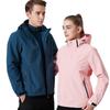 3-in-1 Men's and Women's Waterproof Windproof Mountaineering Jacket Set for Outdoor Winter, Spring, and Autumn.