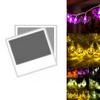 Captivating Halloween Led String Lights Displaying Delightful Pumpkins Spiders Skeletons Perfect For Spooky Ambiance