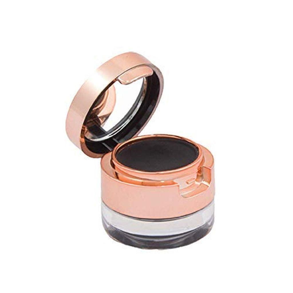 Swiss Beauty Waterproof Eyebrow & Gel Eyeliner 2 In 1 with Brush | Smudge proof Gel Eyeliner and Eyebrow Definer Pencil | Shade- Black , 7G