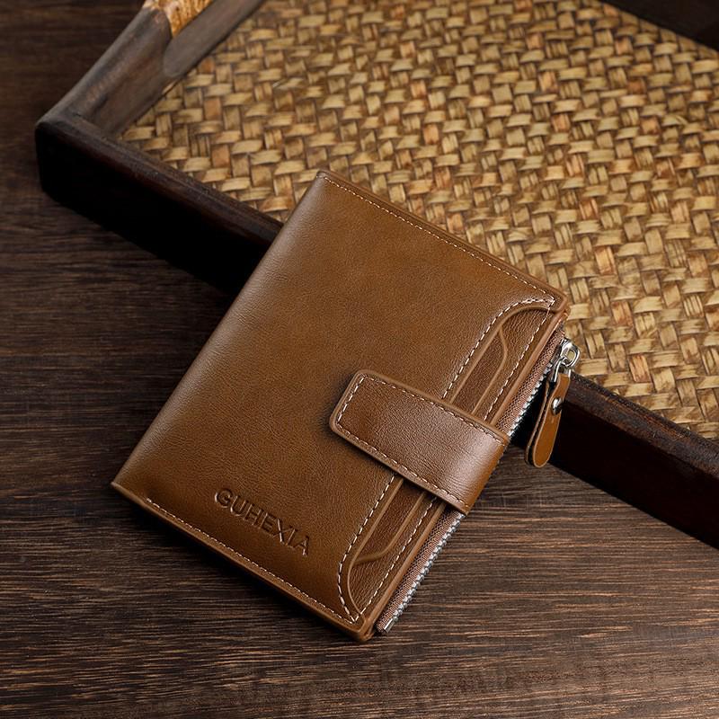 Men's Retro Short Wallet: Multifunctional, Large Capacity Card Holder & Driver's License Case