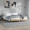 VidaXL Cadre de lit chêne sonoma 200x200 cm bois d'ingénierie 832112