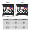 Soccer Football WM 2026 Pillow Cover  Funny Pillow Case For Sofa Car Home Decor Soft Pillowcases Gift