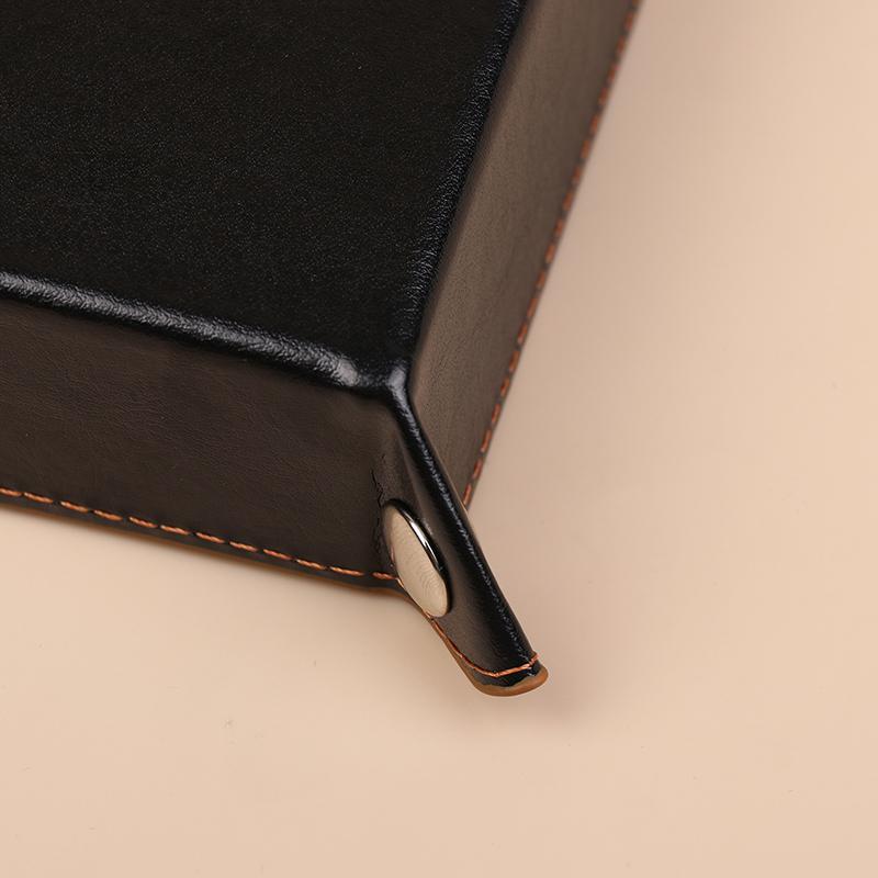 Key Box Pu Leather Folding Dice Tray Box Dice Game Tray For Game Dice Storage Table Board Games