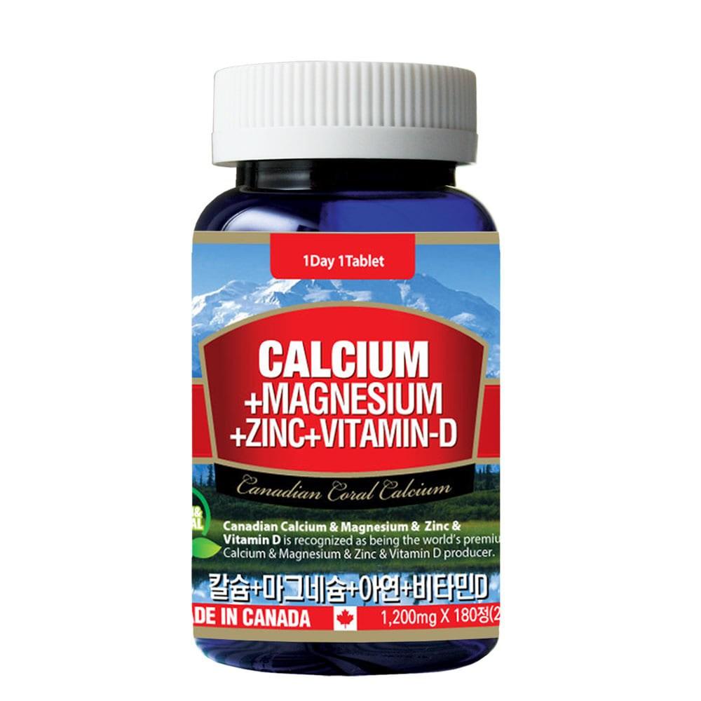 Tonglife Calcium + Magnesium + Zinc + Vitamin D 216g 180 Tablets 1 pcs