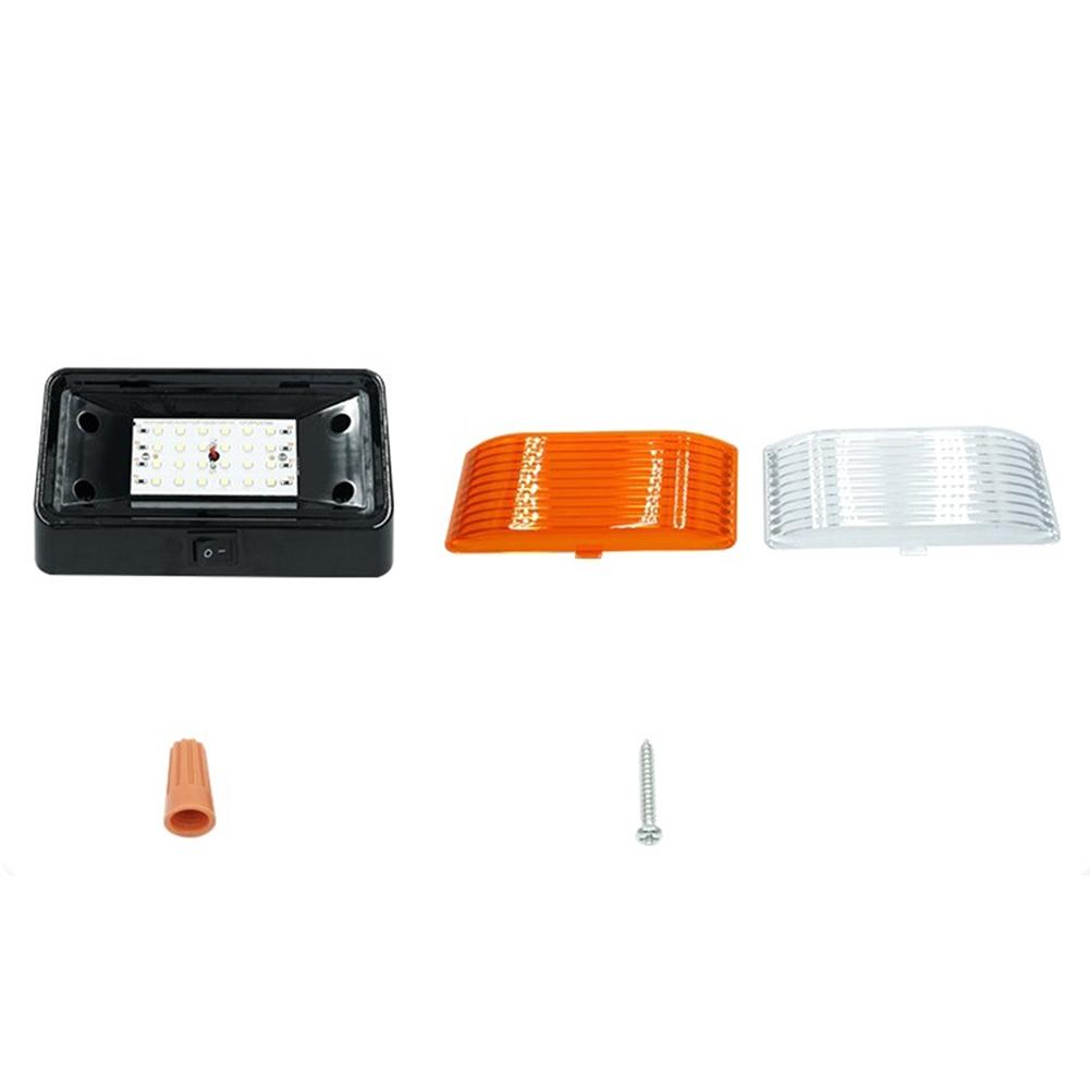 

320 люмен светодиодный фонарь для крыльца автофургона 12 В светодиодный наружный фонарь для крыльца автофургона с выключателем высокая яркость сменное освещение для кемпера чёрный