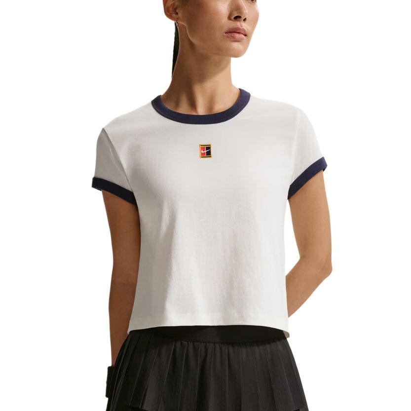 

Nike Club T Shirts Women s White Crew Neck Moderate IH5060-133 L