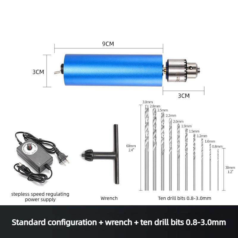 385 Aluminum Electric Grinding Machine Stepless Speed Control Electric Drill Handheld Multi functional Metal Small Drilling Tool