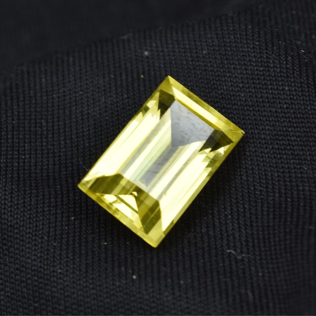 10.85 Ct Amazing Baguette Cut Natural Yellow Sapphire Loose Gemstone