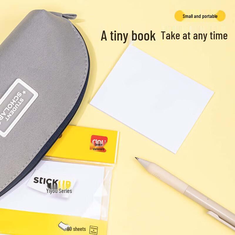 Deli 76x101mm Sticky Notes, 80 Sheets