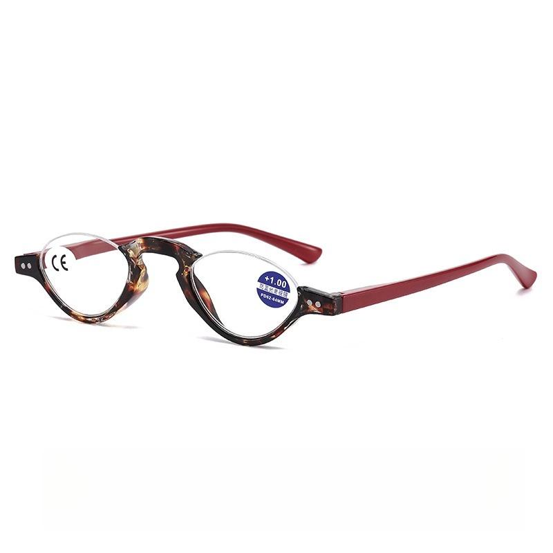 

Винтажные очки для чтения с полуободковой оправой для женщин и мужчин, с высокой четкостью, защитой от синего света, для пресбиопии, унисекс, с диоптриями до +4.0 +2.5