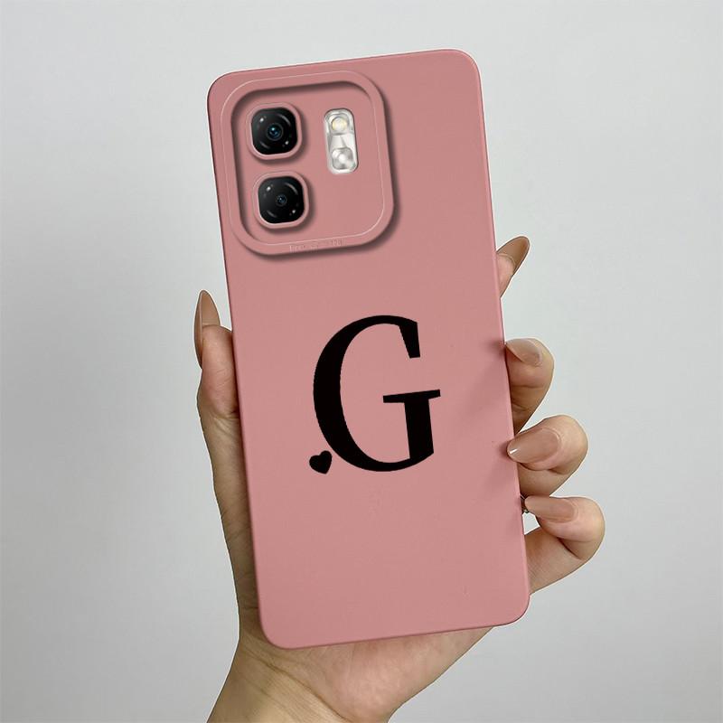 For Infinix Smart 9 Case Infinix Hot 50i Phone Cases X6532 X6531 X6531B Cute Letters Soft Silicone Back Cover Fundas Coque Shell
