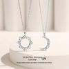 Sun & Moon Korean Couple Necklace – Elegant Pendant for Men & Women, Ideal Valentine's Gift