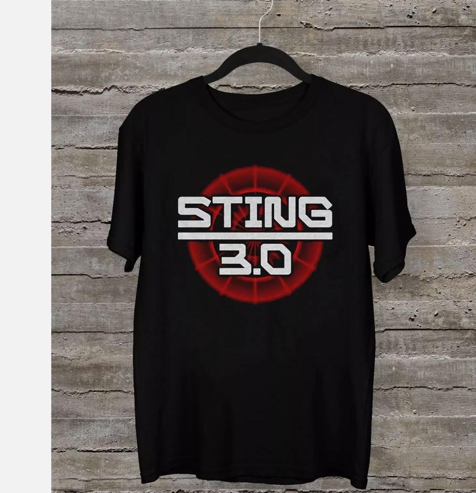 

Футболка унисекс с коротким рукавом, черная, все размеры, с логотипом Sting 3.0 World Tour L