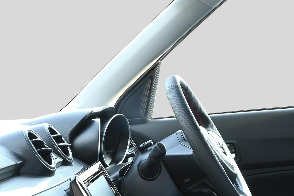 SecondStage Tweeter Panel with Speaker Black Carbon Fiber for Suzuki Swift Sport ZC33S (Matte Look) (S118AES)