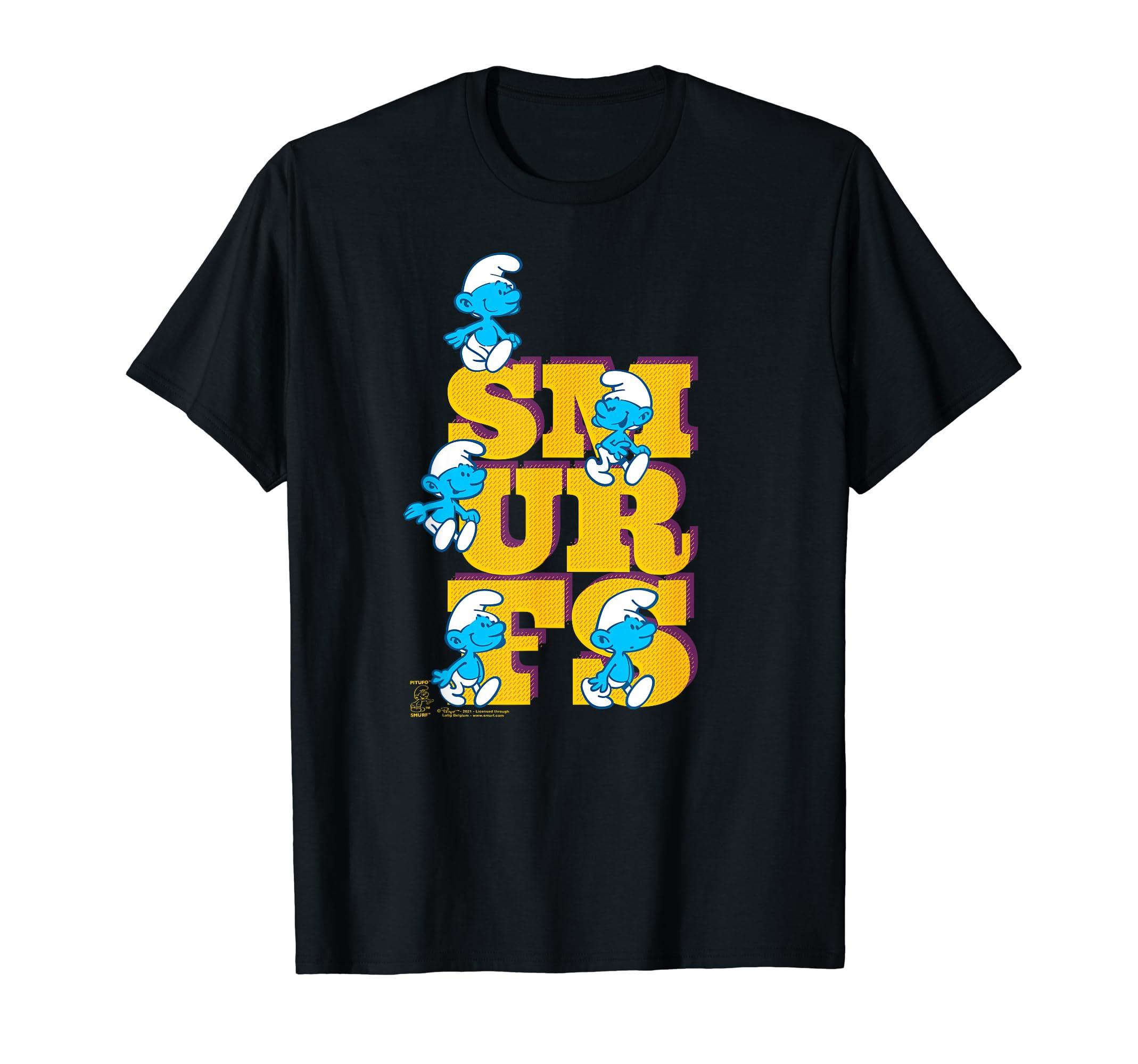 

The Smurfs Original Smurfs Big Letters T-Shirt