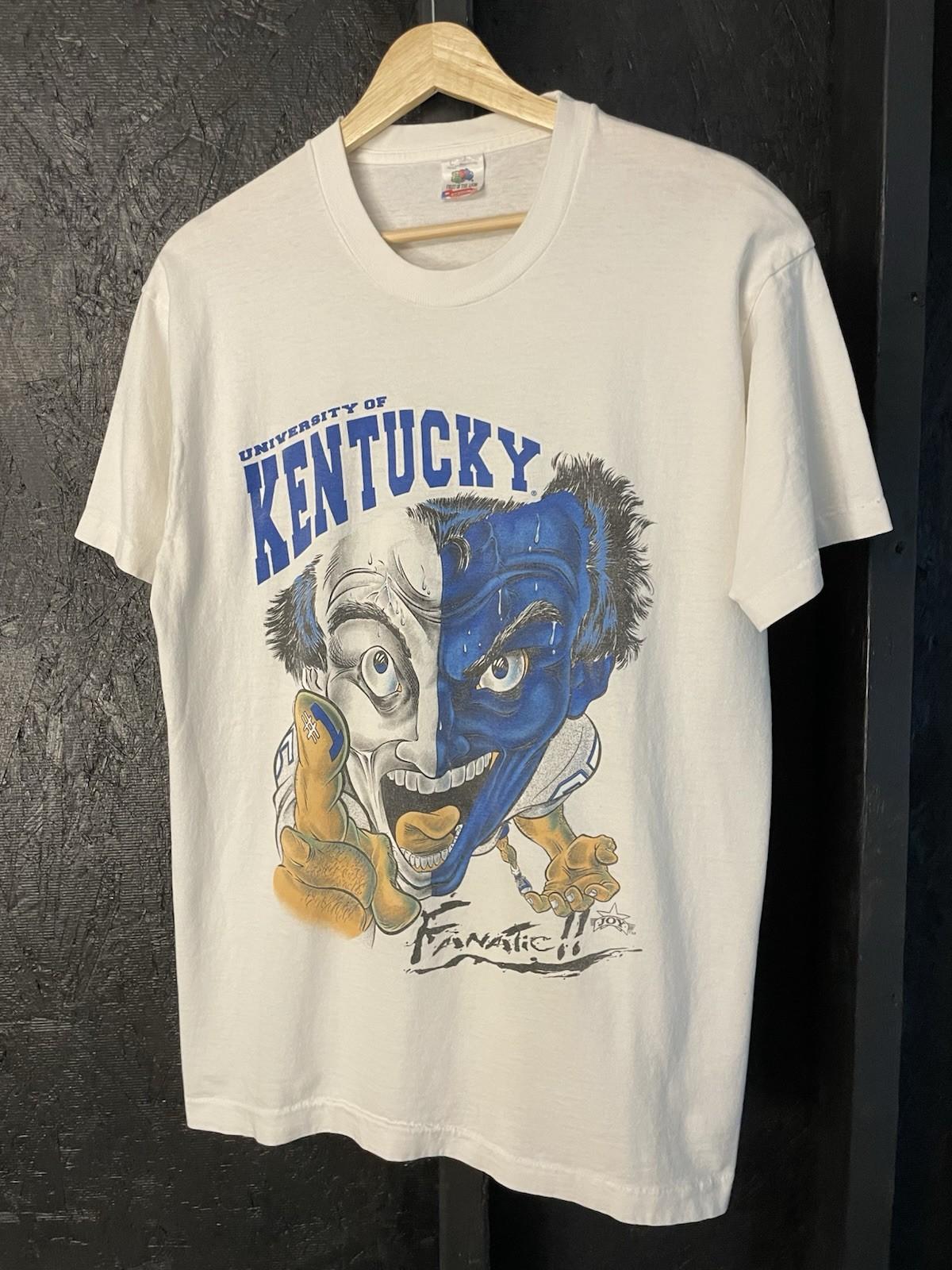 Vintage Fanatic Big Face Kentucky Wildcats T Shirt Size L Unisex T-Shirt XXXXL