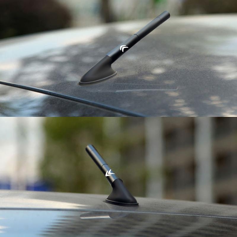 Car Carbon Fiber Antenna Radio Enhanced Signal Accessory For Citroen C4 C3 C5 VTS Berlingo Celysee Xsara Picasso Aircross
