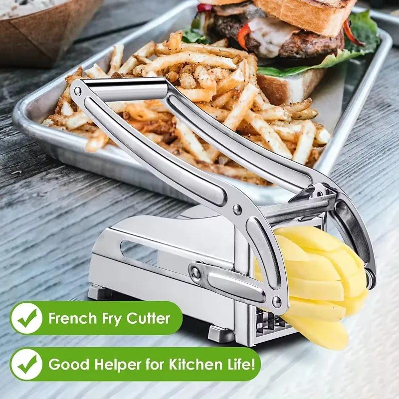 Stainless Steel Shredder, Potato Cutter, Meat Chopper, French Fries Slicer, Cutting Machine, Blade, Potato Chips Maker