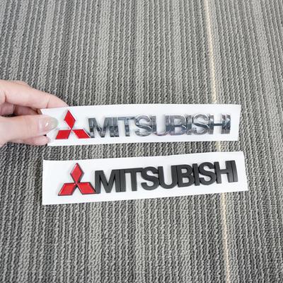 Metal Car Side Fender Sticker Alloy Badge Auto Logo Rear Trunk Decals For Ralliart X Lancer EX Competition Outlander