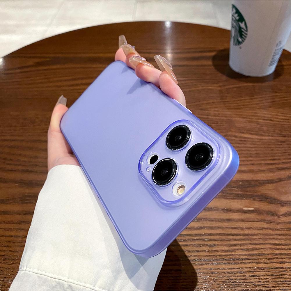 0.3mm Ultra Thin Matte Silicone Soft Case For iPhone 16e 16 15 14 13 12 11 Pro Max Plus Luxury Candy Color Transparent TPU Shell
