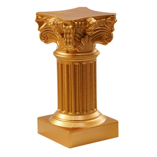 Roman Pillar Candle Holder Mini Greek Column Candle Stand Resin White Candlestick Holder for Wedding Banquet Home Table Centerpiece Photo Prop