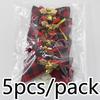 (5 Pcs/pack)8cm Christmas Checkered Butterfly Knot With Bell Christmas Decoration Home New Year Celebration Handmade DIY Pendant