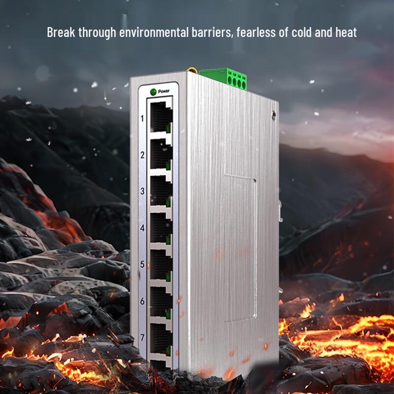 Adicon 8-Port Gigabit Unmanaged Industrial Ethernet Switch