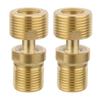 Brass Angled Curved Foot Nipples Plumbing Connector Brass Pipe Coupling Wall Mounted Lengthened Connecting for Plumbing