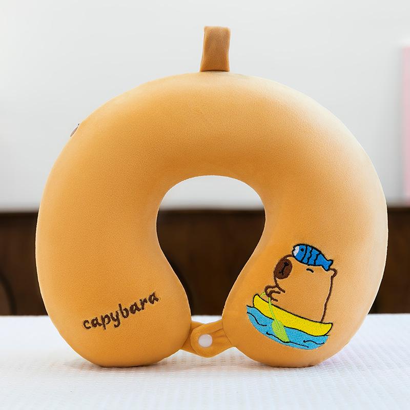 U-Shaped Memory Foam Neck Support Pillow with Custom Logo for Travel and Promotions