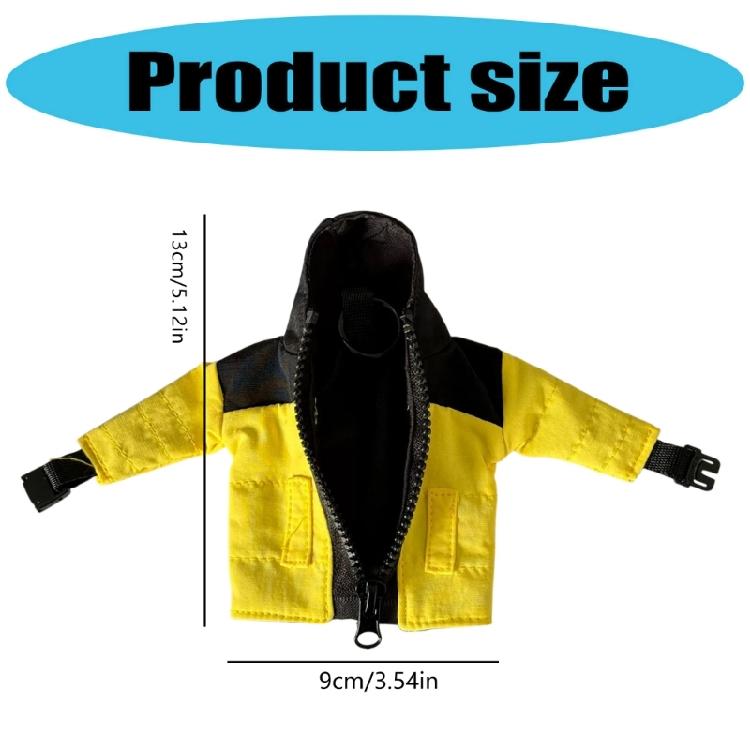 Compact Coat Design Keychain Lightweight Key Holder Hanging Decoration for Travel Commute Students Professionals