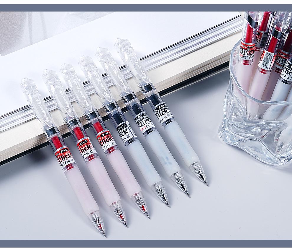 Black and Red Boxed 0.5mm Gel Pen for Exams and Office Use