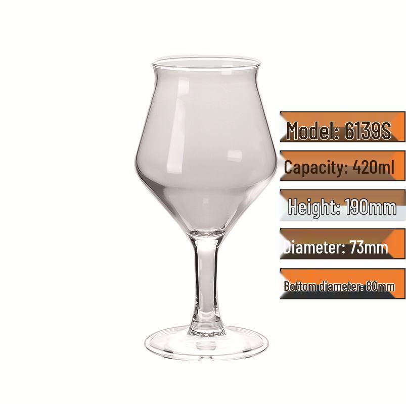 High-Stemmed Exquisite Transparent Wine Glasses for Hotel and Bar Use