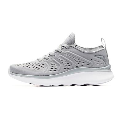 Zapatos Casuales Cómodos Ligeros Absorbentes de Impactos Resistentes al Desgaste de Caña Baja Zapatos Casuales para Mujer Gris Niebla 12925598-4